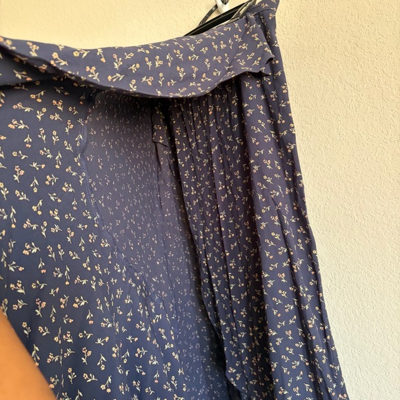 Madewell size 4 Floral Navy Blue Women's Skirt ditzy floral feminine cottagecore - Picture 4 of 8